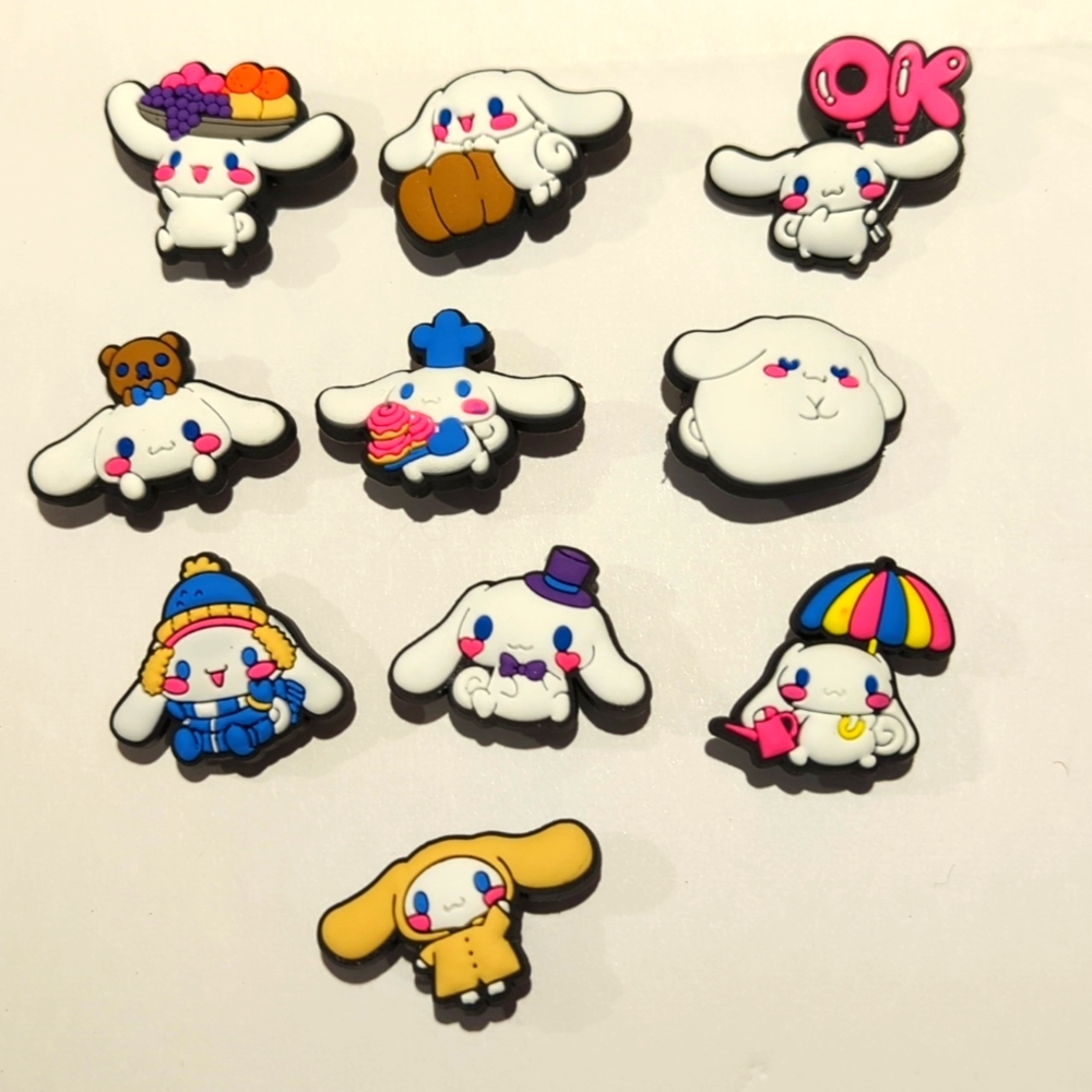 10 CROC CHARMS Sanrio CINNAMOROLL